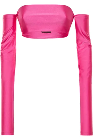 The Andamane Top Corto De Lycra Con Hombros Descubiertos