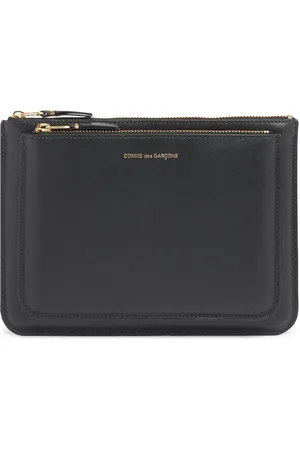 Comme des Garçons Pouch De Piel Con Cremallera Doble