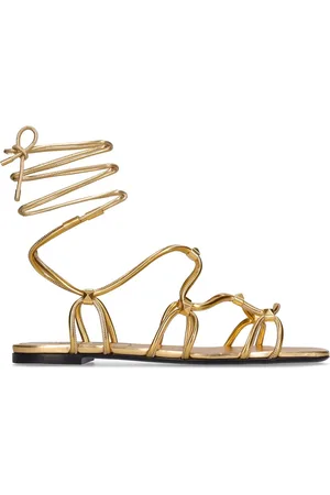VALENTINO GARAVANI Sandalias De Piel Laminada 5mm