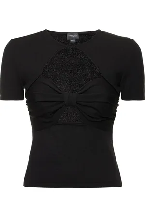 Giambattista Valli Top De Jersey De Viscosa Con Lazo