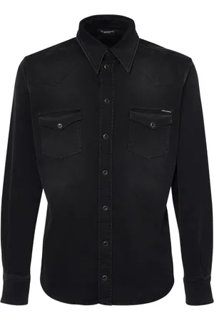 Dolce & Gabbana Camisa De Denim Deslavado