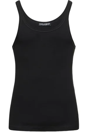 Dolce & Gabbana Camiseta De Jersey De Algodón Acanalado