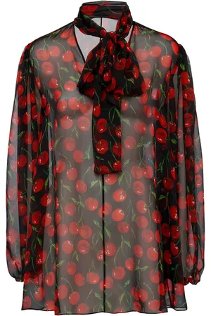 Dolce & Gabbana Camisa De Chifón De Seda Estampado