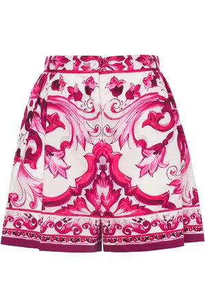 Dolce & Gabbana Shorts De Algodón Estampado