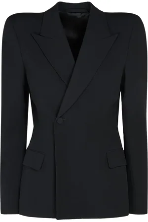 Balenciaga Blazer De Sarga De Lana