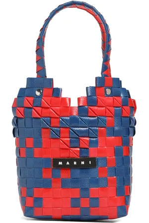 Marni Bolso De Mano Heart Top Tejido Con Logo