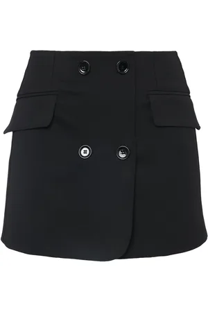 Dolce & Gabbana Minifalda De Lana Crepé Stretch