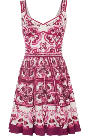 Dolce & Gabbana Vestido De Seda Estampado