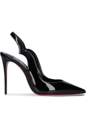 Christian Louboutin Zapatos Destalonados Hot Chick De Charol 100mm