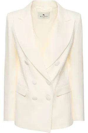 Etro Blazer De Sarga De Lana Y Viscosa