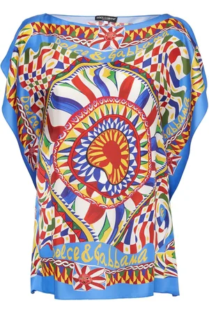 Dolce & Gabbana Camisa De Sarga De Seda Con Estampado
