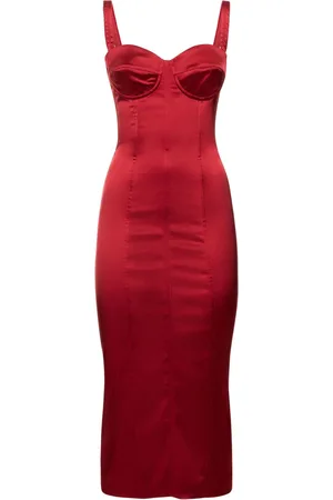 Dolce & Gabbana Vestido Midi De Satén