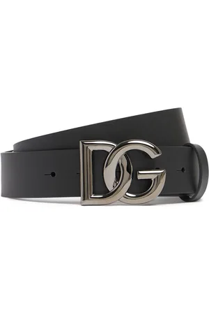 Dolce & Gabbana Cinturón De Piel Con Logo 3,5cm