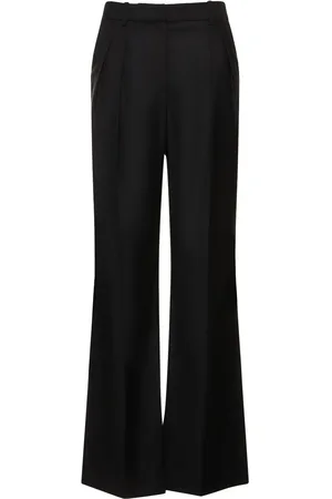 Loulou Studio Pantalones Acampanados De Lana