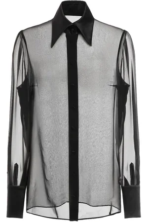 Dolce & Gabbana Camisa De Chifón De Seda Transparente