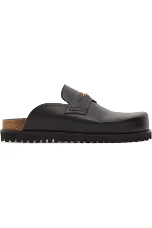 VERSACE Zapatos Mules De Piel