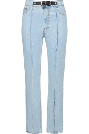 J.W.Anderson Jeans De Denim De Algodón Con Cinturón