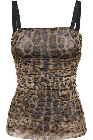 Dolce & Gabbana Lvr Exclusive Top De Tul Estampado