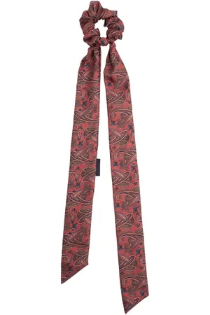 Etro Scrunchie De Seda Con Lazo