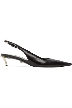 VERSACE Zapatos De Tacón Destalonados De Piel 40mm