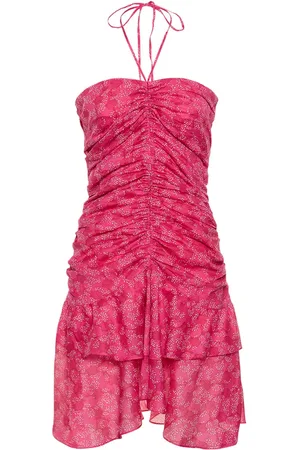 Marant Etoile Vestido Halter Corto De Algodón