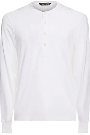 Tom Ford Camiseta De Lyocell Con Manga Larga
