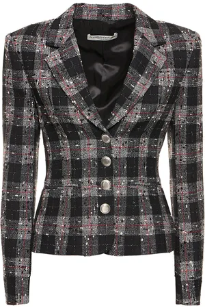 Alessandra Rich Chaqueta De Lúrex A Cuadros