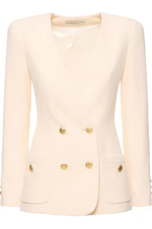 Alessandra Rich Chaqueta De Tweed De Lana Bouclé