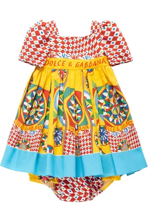 Dolce & Gabbana Vestido Y Cubre Pañal De Algodón