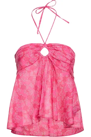 Marant Etoile Top De Algodón Con Volantes