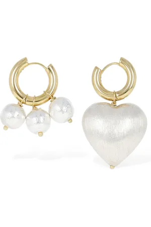 Timeless Pearly Pendientes Asimétricos Con Cuentas