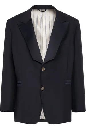 Etro Blazer De Lana Con Solapa De Pico