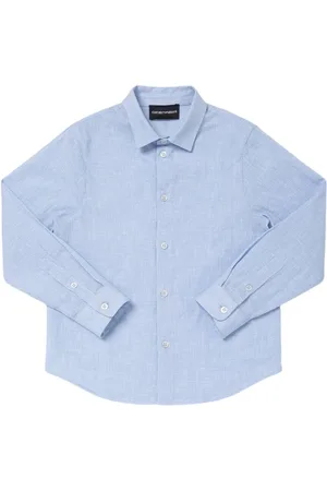 Emporio Armani Camisa De Popelina De Algodón
