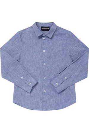 Emporio Armani Camisa De Popelina De Algodón