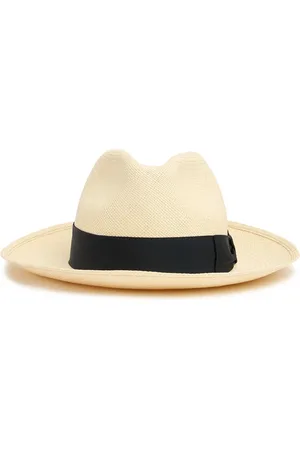 Borsalino Sombrero Panama De Paja De Ala Ancha
