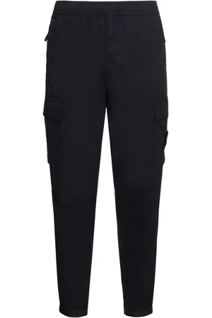 Stone Island Pantalones Deportivos De Algodón Cepillado