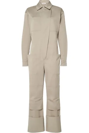 Max Mara Jumpsuit De Gabardina Con Cuello Camisa