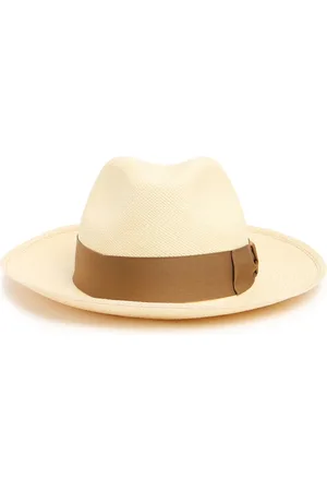 Borsalino Sombrero Panama De Paja De Ala Ancha