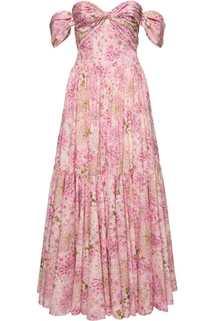 Giambattista Valli Vestido Maxi De Popelina Drapeada