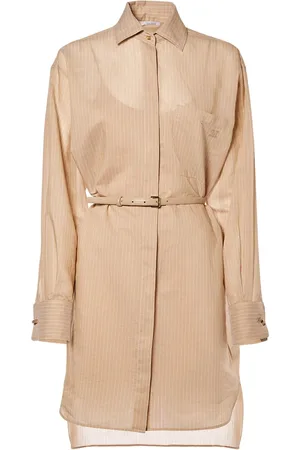 Max Mara Vestido Corto De Seda Y Algodón