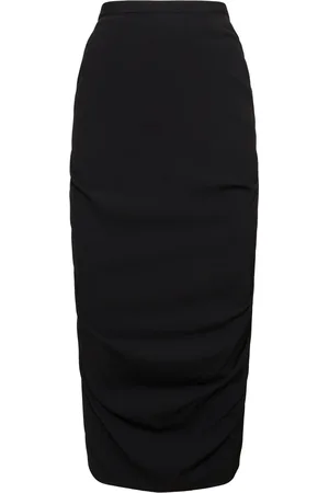 DRIES VAN NOTEN Falda Midi De Lana