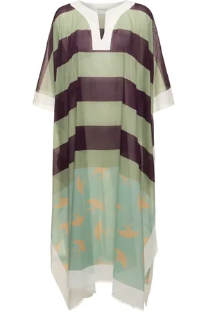DRIES VAN NOTEN Caftán De Voilé De Algodón