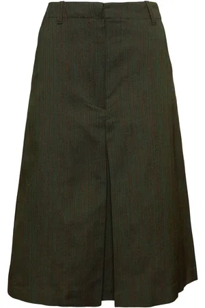 DRIES VAN NOTEN Falda Midi De Algodón