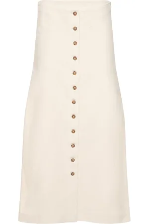 Loulou Studio Falda Midi De Algodón