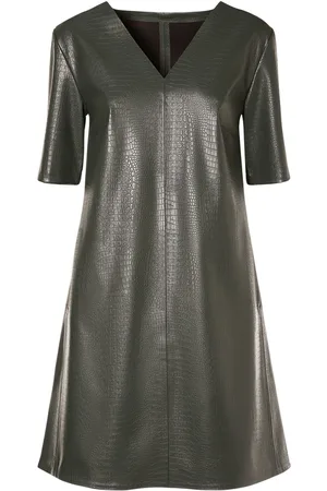 Max Mara Vestido Corto De Piel Sintética