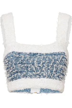 Balmain Top De Tweed De Viscosa