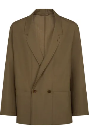 LEMAIRE Chaqueta Cruzada De Mezcla De Lana