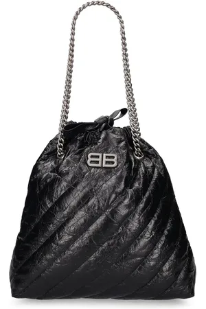 Balenciaga Bolso Mediano Tote Crush De Piel Pespunteada