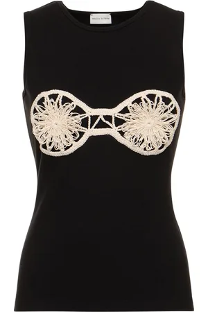 MAGDA BUTRYM Top De Jersey Con Decoraciones