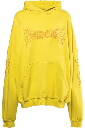 Balenciaga Sudadera De Algodón Con Capucha